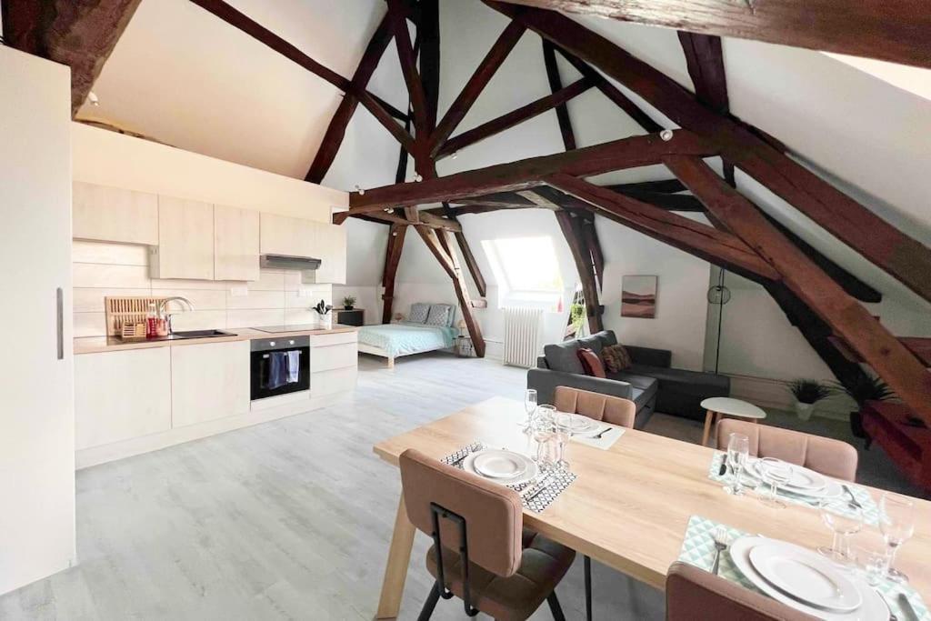 Charme Plein Coeur Auxerre - Parking Prive Apartment Bagian luar foto