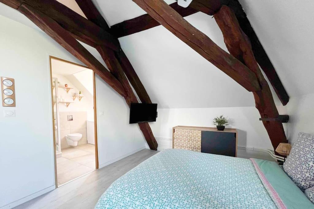 Charme Plein Coeur Auxerre - Parking Prive Apartment Bagian luar foto